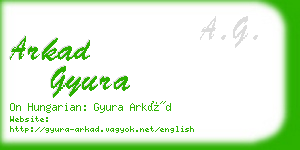 arkad gyura business card